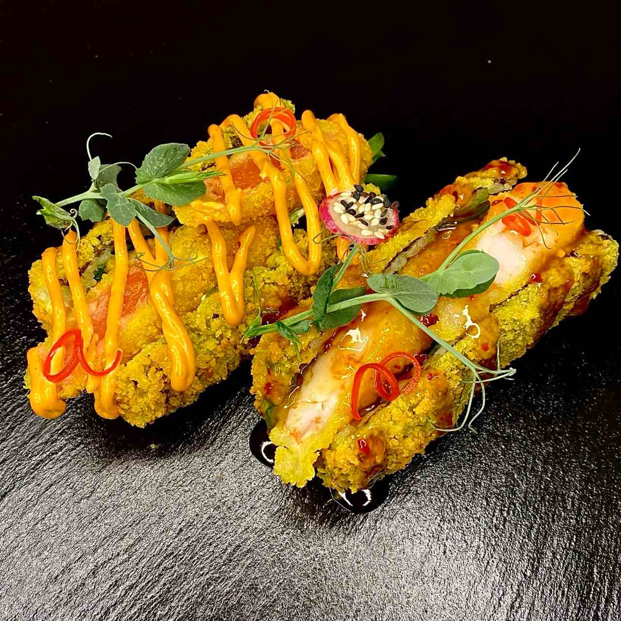 Фото ХОТ-ДОГ АЗИАТСКАЯ ДВУХСТВОЛКА